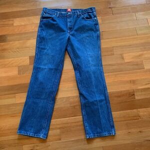 Wrangler Jeans Mens 38x34 Slim Fit Dark Wash Denim Cowboy Western 36MWZPD pants‎